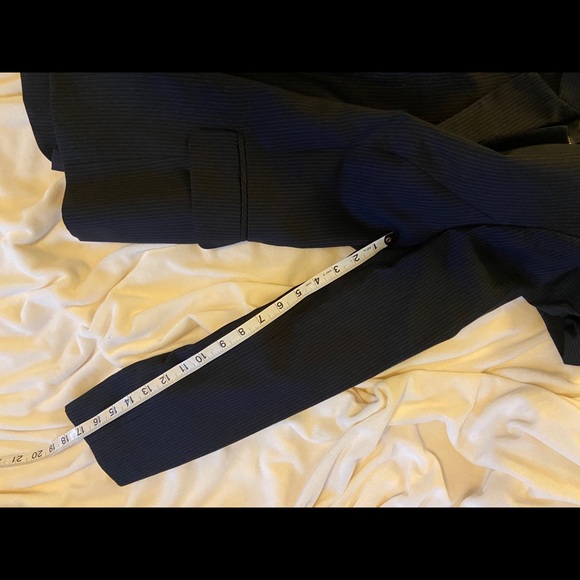 Nine West black pinstripe suit blazer pants size 8 - Picture 10 of 11